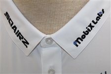 John Daly Signed Personal Straight Down White Performance 3XL Shirt w/Sponsors JSA ALOA