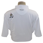 John Daly Signed Personal Straight Down White Performance 3XL Shirt w/Sponsors JSA ALOA