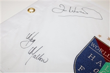 Love III, Woosnam, Mallon & Ochoa Signed World Golf Hall of Fame Flag JSA ALOA