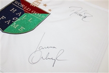 Love III, Woosnam, Mallon & Ochoa Signed World Golf Hall of Fame Flag JSA ALOA