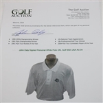 John Daly Signed Personal White Polo 3XL Golf Shirt JSA ALOA