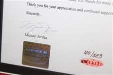 Michael Jordan Signed Ltd Ed Letter Deluxe Framed Display #BAC43332