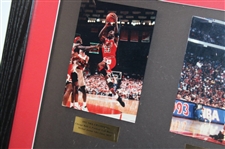 Michael Jordan Signed Ltd Ed Letter Deluxe Framed Display #BAC43332