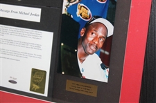 Michael Jordan Signed Ltd Ed Letter Deluxe Framed Display #BAC43332