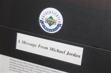 Michael Jordan Signed Ltd Ed Letter Deluxe Framed Display #BAC43332