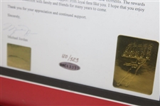 Michael Jordan Signed Ltd Ed Letter Deluxe Framed Display #BAC43332