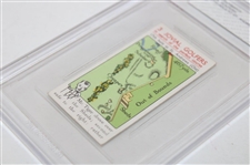 Two (2) 1934 Churchmans 3 Jovial Golfers Golf Cards BVG 