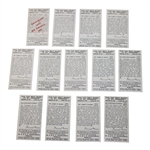 Thirteen (13) Churchmans Can You Beat Bogey at St. Andrews Tobacco Golf Cards