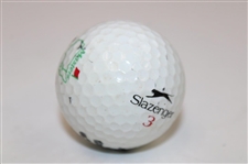 Bob Goalby Signed Slazenger Masters Logo 3 Golf Ball JSA ALOA