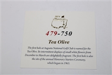 2024 Masters Tournament Ltd Ed Coin #479/750 in Box w/Card - Hole One Tea Olive