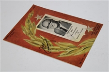 Don January & JC Snead Signed 1960 Tucson $22,500 Open at El Rio CC Program JSA ALOA