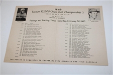 Don January & JC Snead Signed 1960 Tucson $22,500 Open at El Rio CC Program JSA ALOA