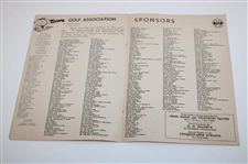 Don January & JC Snead Signed 1960 Tucson $22,500 Open at El Rio CC Program JSA ALOA