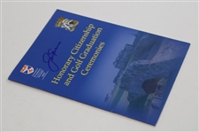 Jack Nicklaus Signed St Andrews Honorary Citizenship Award & Graduation Ceremonies Program JSA ALOA