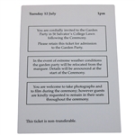 Jack Nicklaus Signed St Andrews Honorary Citizenship Award & Graduation Ceremonies Ticket JSA ALOA