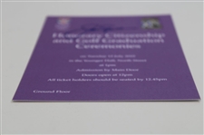 Jack Nicklaus Signed St Andrews Honorary Citizenship Award & Graduation Ceremonies Ticket JSA ALOA