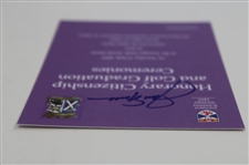 Jack Nicklaus Signed St Andrews Honorary Citizenship Award & Graduation Ceremonies Ticket JSA ALOA