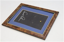 Arnold Palmer Signed Picture Frame Display with Umbrella Pin JSA ALOA
