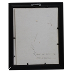 Arnold Palmer Signed Picture Frame Display with Umbrella Pin JSA ALOA