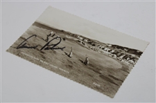Arnold Palmer Signed Whiterocks From the Golf Course Portrush Post Card JSA ALOA