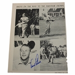 Arnold Palmer Signed 1954 Golf World Magazine Page JSA ALOA