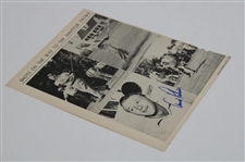 Arnold Palmer Signed 1954 Golf World Magazine Page JSA ALOA