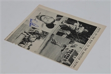 Arnold Palmer Signed 1954 Golf World Magazine Page JSA ALOA