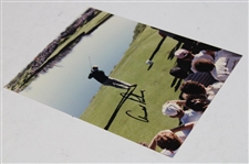 Arnold Palmer Signed Tees of in Skins Game 8x10 Original Photo JSA ALOA