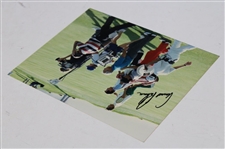 Arnold Palmer Signed Walking Down Fairway 8x10 Photo JSA ALOA