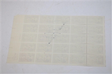 Arnold Palmer Signed Babe Zaharias Stamp Sheet JSA ALOA