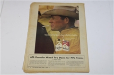 Arnold Palmer Signed 1970 Sporting News Magazine Newspaper JSA ALOA