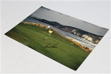 Arnold Palmer Signed Pebble Beach Green 11x14 Oversize Photo JSA ALOA