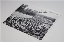 Arnold Palmer Signed Arnies Army Photo JSA ALOA