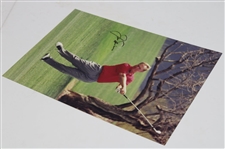 Jack Nicklaus Signed Follow Through 11x16 Photo JSA ALOA