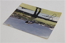 Jack Nicklaus Signed Tee Shot Over Water 8x10 Photo JSA ALOA