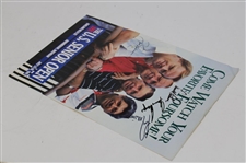 Big 3' Palmer, Nicklaus, Player & Lee Signed 1991 US Senior Open Ad JSA ALOA