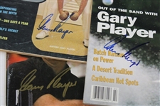 Gary Players Signed 1964, 1974, & 1994 Magazines - SI, Golf Digest & Sr. Golfer JSA ALOA