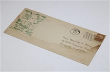 1933 Augusta National Golf Club 'Bobby Jones Course Opening' Envelope - Green