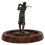 Vintage Post-Swing Golfer Ash Tray