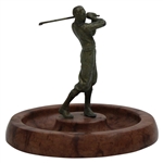 Vintage Post-Swing Golfer Ash Tray