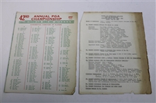 1960 PGA Championship at Firestone CC Official Program w/Pairing Sheets