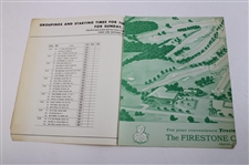 1960 PGA Championship at Firestone CC Official Program w/Pairing Sheets