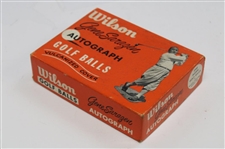 Vintage Wilson Gene Sarazen Autograph Golf Balls with Vulcanized Cover - Box Only