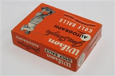 Vintage Wilson Gene Sarazen Autograph Golf Balls with Vulcanized Cover - Box Only