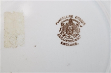 Lady Golfer Post-Swing with Caddy 'Full Swing' Bridgwood & Son Porcelain Plate