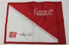 Tom Watson Signed Tom Watson Fall Golf Classic at the Greenbrier Red/White Flag JSA ALOA