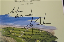 Tiger Woods Signed 2008 U.S. Open Rolex Annual to Tom Friese JSA ALOA