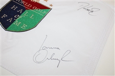 Love III, Woosnam, Mallon & Ochoa Signed World Golf Hall of Fame Flag JSA ALOA