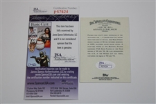 Arnold Palmer Signed 2012 Topps Allen and Ginter Golf Card JSA #P57624