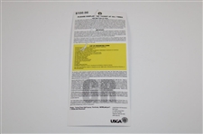 2008 US Open at Torrey Pines Golf Course Grounds Playoff Ticket - Tiger Win